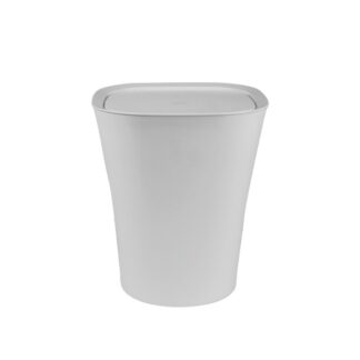 White polypropylene dustbin, 8L | Amonn