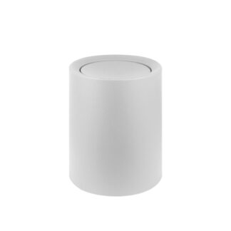 Round dustbin in polypropylene white, 8L | Amonn