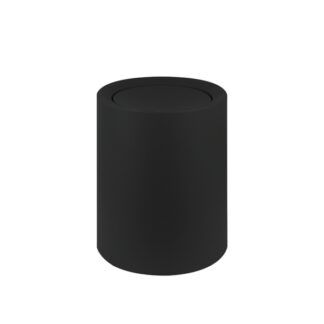 Pattumiera rotonda in polipropilene nero, 8L | Amonn