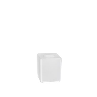 Cubic tissue holder in transparent frosted plexiglass | Amonn
