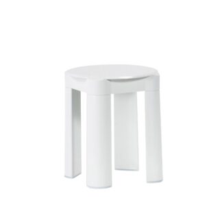 Bathroom stool in white ABS | Amonn