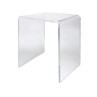 Badehocker aus transparentem kristallischen Acryl | Amonn