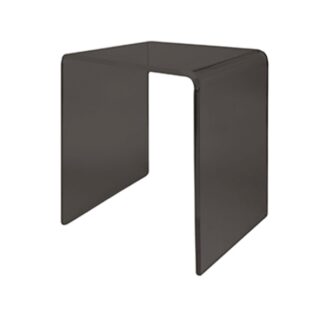 Bathroom stool in anthracite acrylic crystal | Amonn