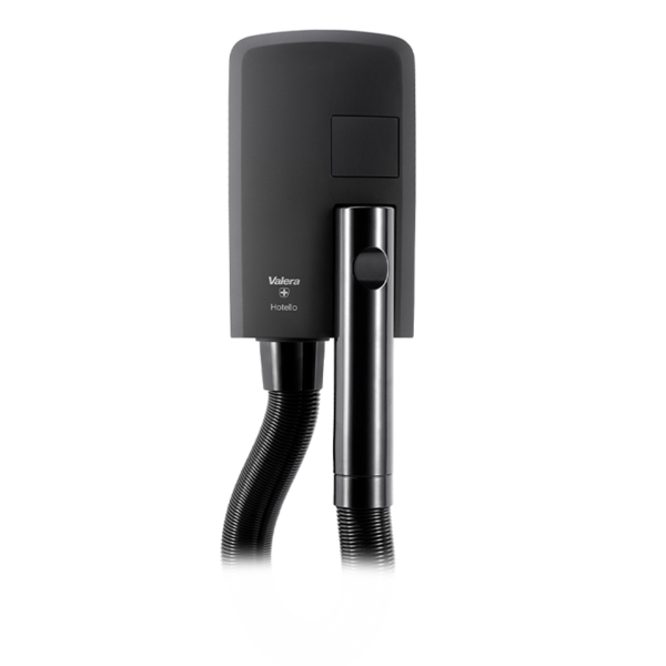 Asciugacapelli Hotello Super AC a parete, colore nero - 1400W | Valera