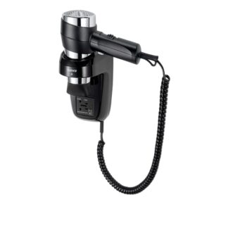 Asciugacapelli Action Super Plus 1600 Shaver a parete, color nero e cromato - 1600W | Valera