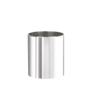 Cestino gettacarte rotondo in acciaio inox satinato - 7L | Amonn