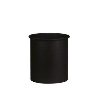 Cestino gettacarte rotondo in alluminio nero - 5L | Amonn