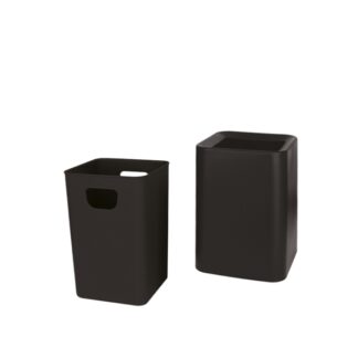 Cestino gettacarte in polipropilene e ABS nero - 8L | Amonn