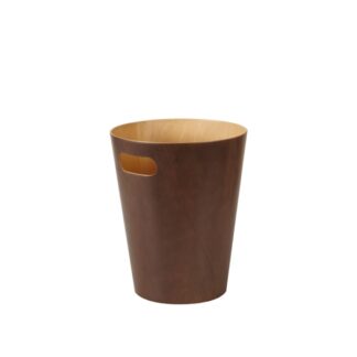Bin in brown wood - 9L | Amonn