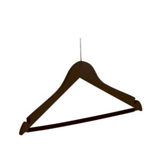 Gruccia in legno di faggio wengè, chiodo nichelato - 50pz | Amonn