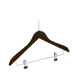 Gruccia in legno di faggio wengè, chiodo nichelato - 50pz | Amonn