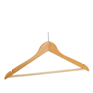 Gruccia in legno di loto naturale, chiodo nichelato - 50pz | Amonn