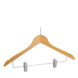 Gruccia in legno di loto naturale, chiodo nichelato - 50pz | Amonn