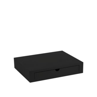 Base per macchina caffè o bollitore elettrico in legno nero - 30x25xh6cm | Amonn