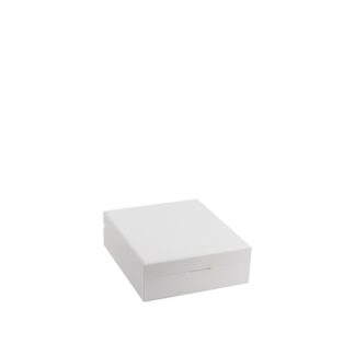 Cofanetto porta capsule e bustine in acrilico bianco - 15,7x18xh6cm | Amonn