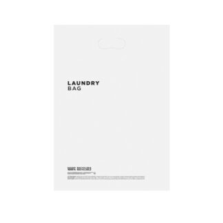 Sacchetto biancheria in polietilene riciclato bianco - 1000pz | Amonn