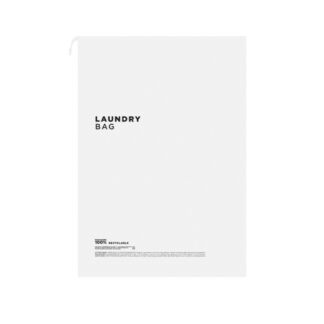 Laundry bag in white polyethylen - 100pcs | Amonn