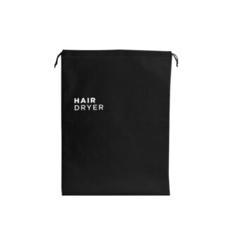 Beutel für Haartrockner aus schwarzer Baumwolle - 10Stk | Amonn