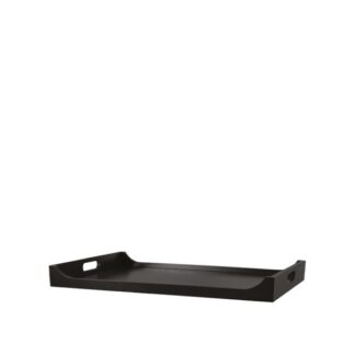 Vassoio in legno nero - 60x40xh5,5cm | Wood Line