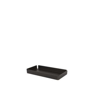 Black aluminium cup holder - 30x15xh3,5cm | Amonn