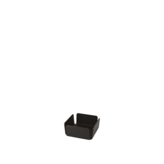 Black aluminium sachets holder - 6.5x6.5xh3.5cm | Amonn