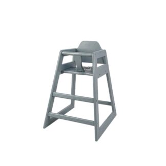 Stackable grey wooden high chair | Amonn