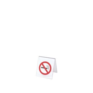 Table marker 'No Smoking' in transparent plexiglass | Amonn