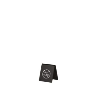Table marker 'No Smoking' in black plexiglass | Amonn