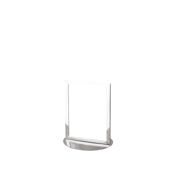 Info-Aufsteller aus verchromtem Messing | Classic