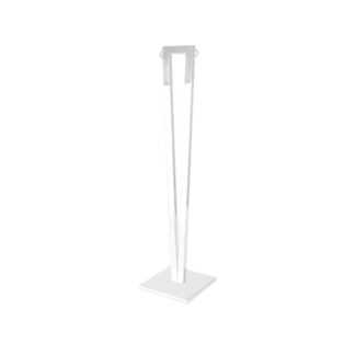 Barrier pole in white painted stainless steel | Steel Line