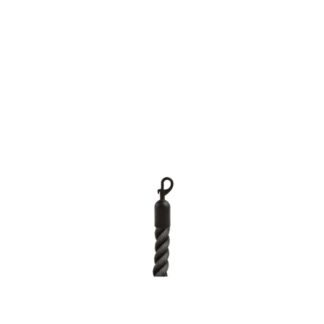Black rope with black karabiners for barrier pole - 2m | Amonn