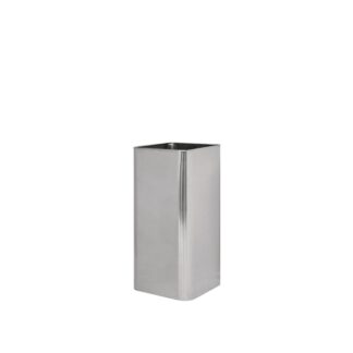 Square umbrella stand in polished stainless steel | Amonn