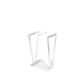 Umbrella stand in white painted stainless steel | Steel Line