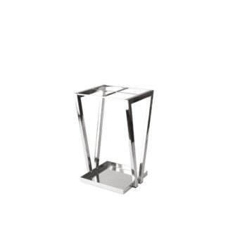 Umbrella stand in polished stainless steel | Steel Line