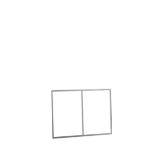 Information display with silver frame, for A5 double | Amonn