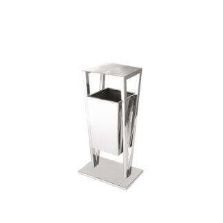 Bin in satin-finished stainless steel | Steel Line