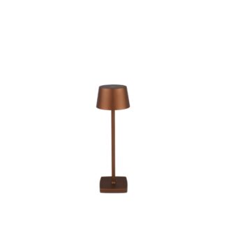 Lampada da tavolo ricaricabile in alluminio bronzo | Amonn