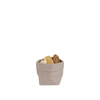 Brotkorb aus recycelten grauem Zellulosefasern | Papery - Fresh Minimal Design