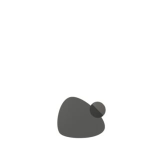 Curve coaster in black/gray synthetic leather - 30pcs | Amonn