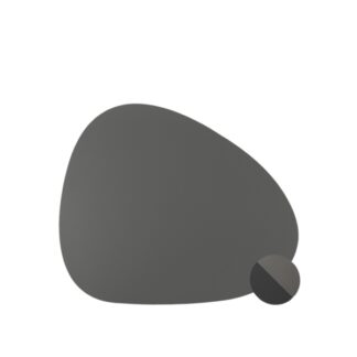 Tovaglietta curve in ecopelle nera/grigia - 30pz | Amonn
