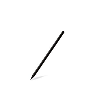 Runder Bleistift aus schwarzem Holz, Farbe Schwarz, 18cm - 100Stk | Amonn