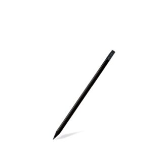 Matita tonda in legno nero, esterno nero, 19cm - 100pz | Amonn