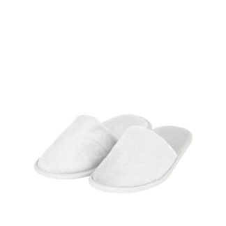 Delicate slipper in white Soft Plush sponge, unisex size - 100pcs | Amonn