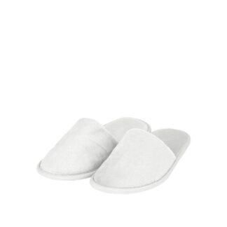 Pantofola Delicate in spugna Soft Plush bianca, misura donna - 100pz | Amonn