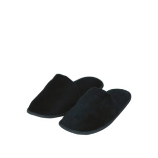 Slipper Feel aus schwarzem Velours, Unisex-Größe - 100Stk | Amonn