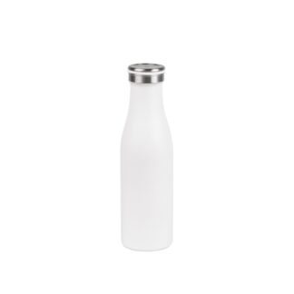 Water bottle in white stainless steel, 500ml - 10pcs | Amonn