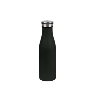 Trinkflasche aus schwarzem Edelstahl, 500ml - 10Stk | Amonn