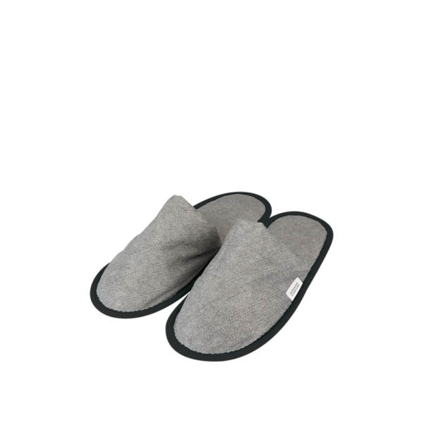 Slipper Biolook aus biologisch abbaubarem und kompostierbarem Material, Farbe Schwarz, Unisex-Größe - 100Stk | Amonn