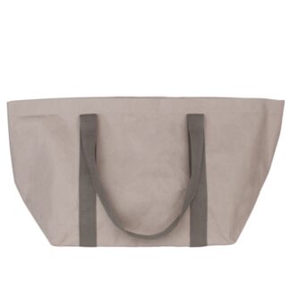 SPA- und Strandtasche aus grauer recycelter Zellulosefaser | Papery - Fresh Minimal Design
