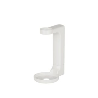 Classic single wall bracket in white plastic for Natural Wash 500ml dispenser | Amonn